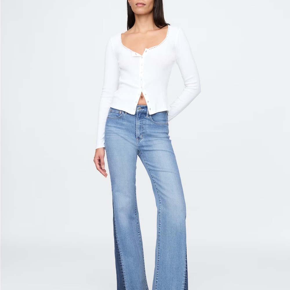 Gap denim 70s flare two toned!